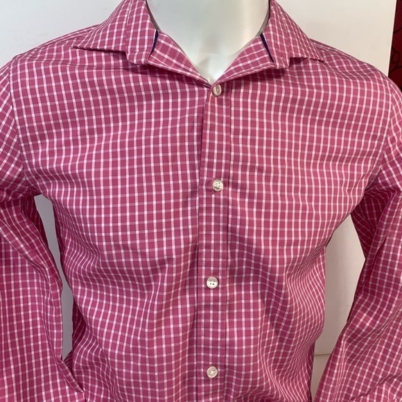 RW&Co Pink Plaid Dress Shirt - Picture 2 of 7